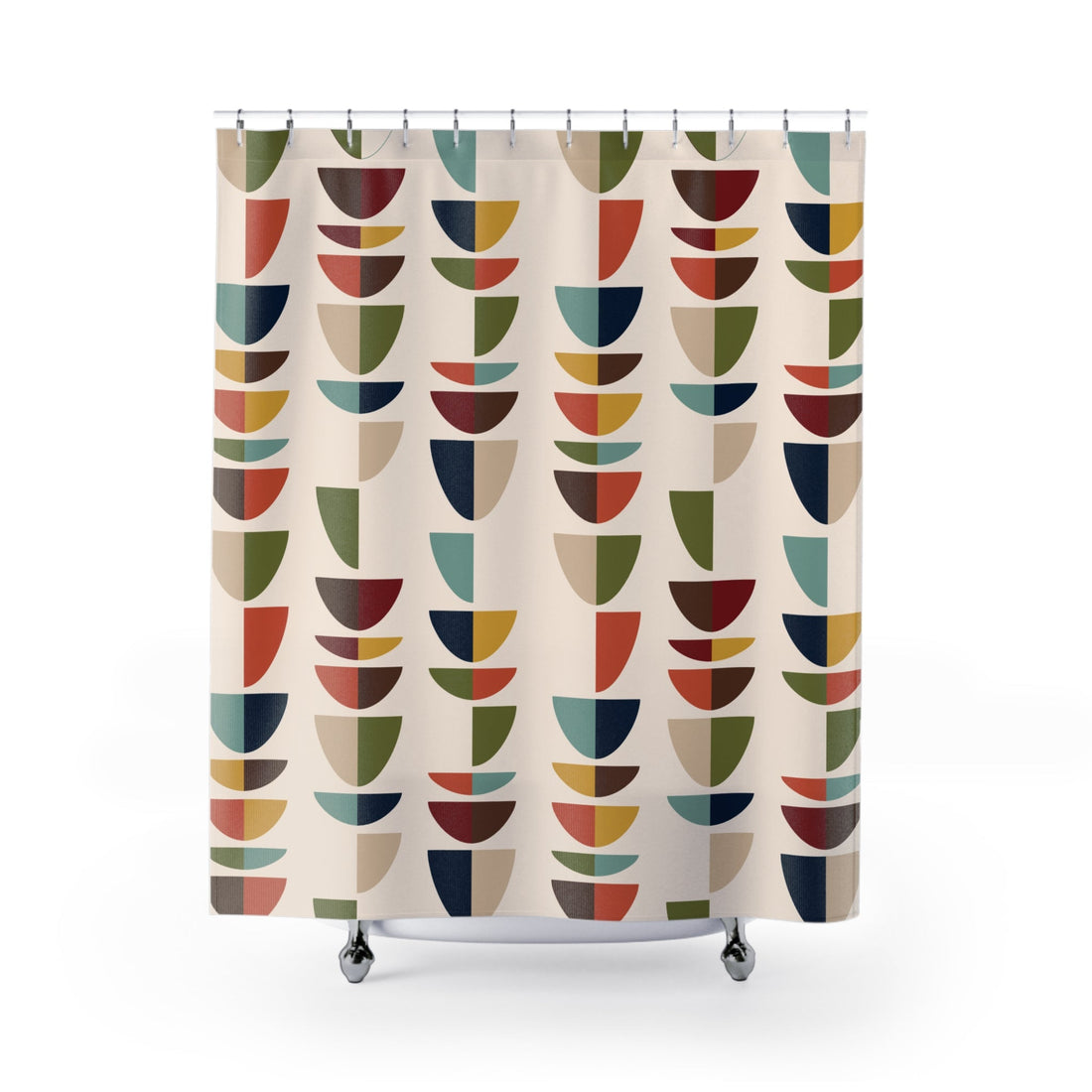 Kate McEnroe New York Mid Century Modern Retro Geometric Abstract MCM Shower CurtainShower Curtains30210610259491941243
