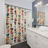 Kate McEnroe New York Mid Century Modern Retro Geometric Abstract MCM Shower CurtainShower Curtains30210610259491941243