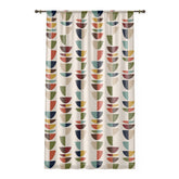 Kate McEnroe New York Mid Century Modern Retro Geometric Abstract Sheer Curtain PanelWindow Curtains27135526877430041862