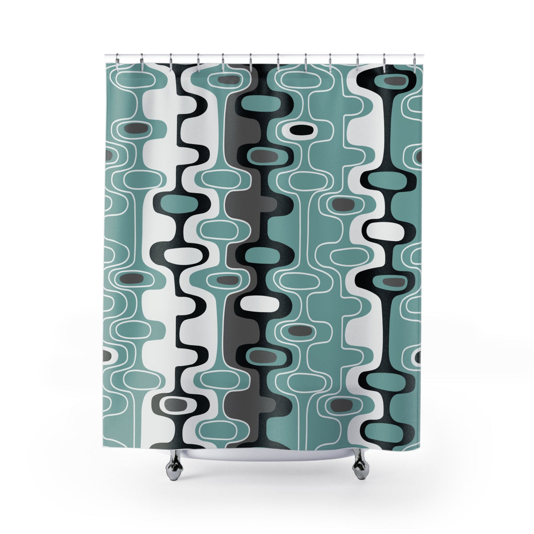 Kate McEnroe New York Mid Century Modern Retro Geometric Abstract Shower CurtainShower Curtains15348052920172442154