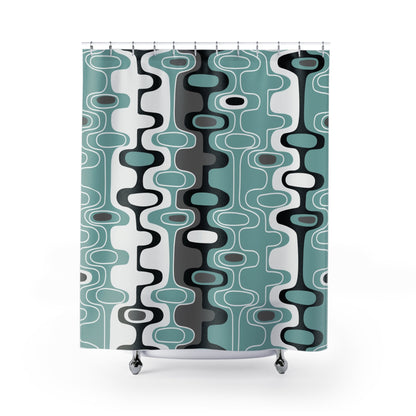 Kate McEnroe New York Mid Century Modern Retro Geometric Abstract Shower CurtainShower Curtains15348052920172442154
