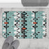 Kate McEnroe New York Mid Century Modern Retro Geometric Bath Mat, MCM Abstract Oval Bathroom Rug, Aqua Orange Gray Accent MatBath Mats19055200234184029414