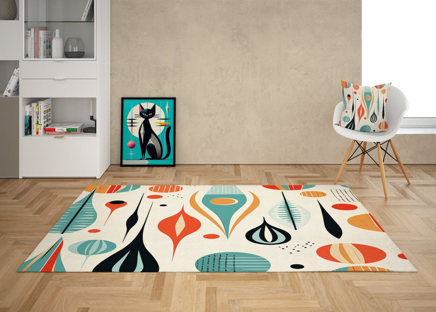 Kate McEnroe New York Mid Century Modern Retro Geometric Boho Area RugRugs27565641367075144472