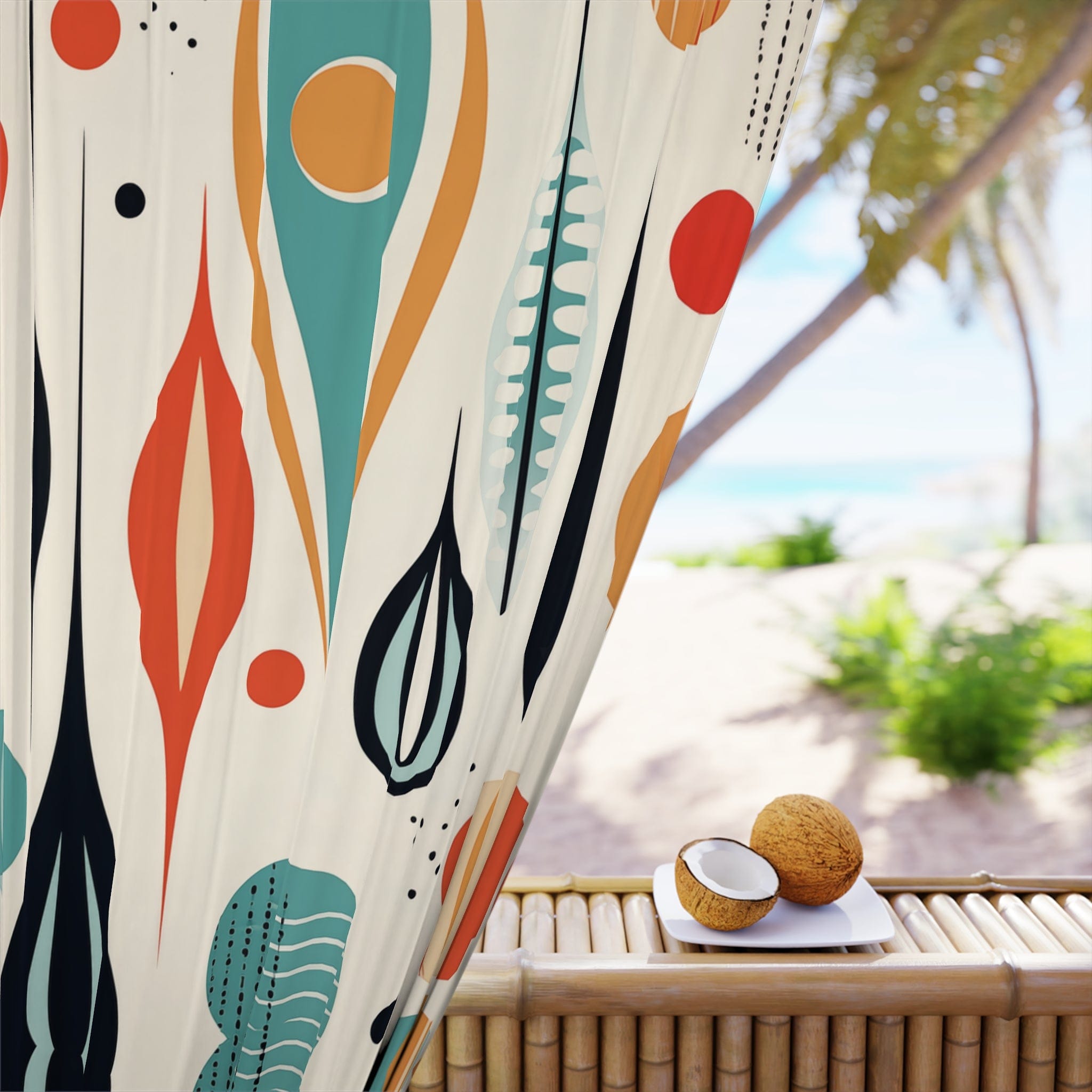 Kate McEnroe New York Mid Century Modern Retro Geometric Boho Blackout Window CurtainsWindow Curtains16490223299509802178