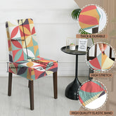 Kate McEnroe New York Mid Century Modern Retro Geometric Dining Chair CoverChair SlipcoversD3301045