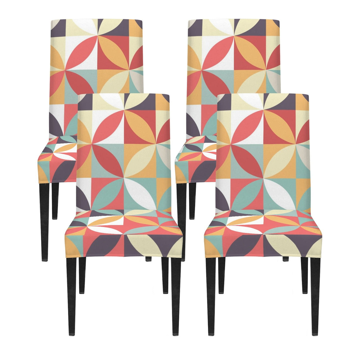 Kate McEnroe New York Mid Century Modern Retro Geometric Dining Chair CoverChair SlipcoversD3301046