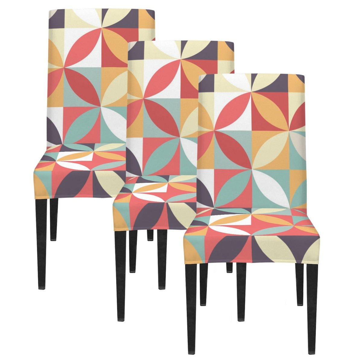 Kate McEnroe New York Mid Century Modern Retro Geometric Dining Chair CoverChair SlipcoversD3301048