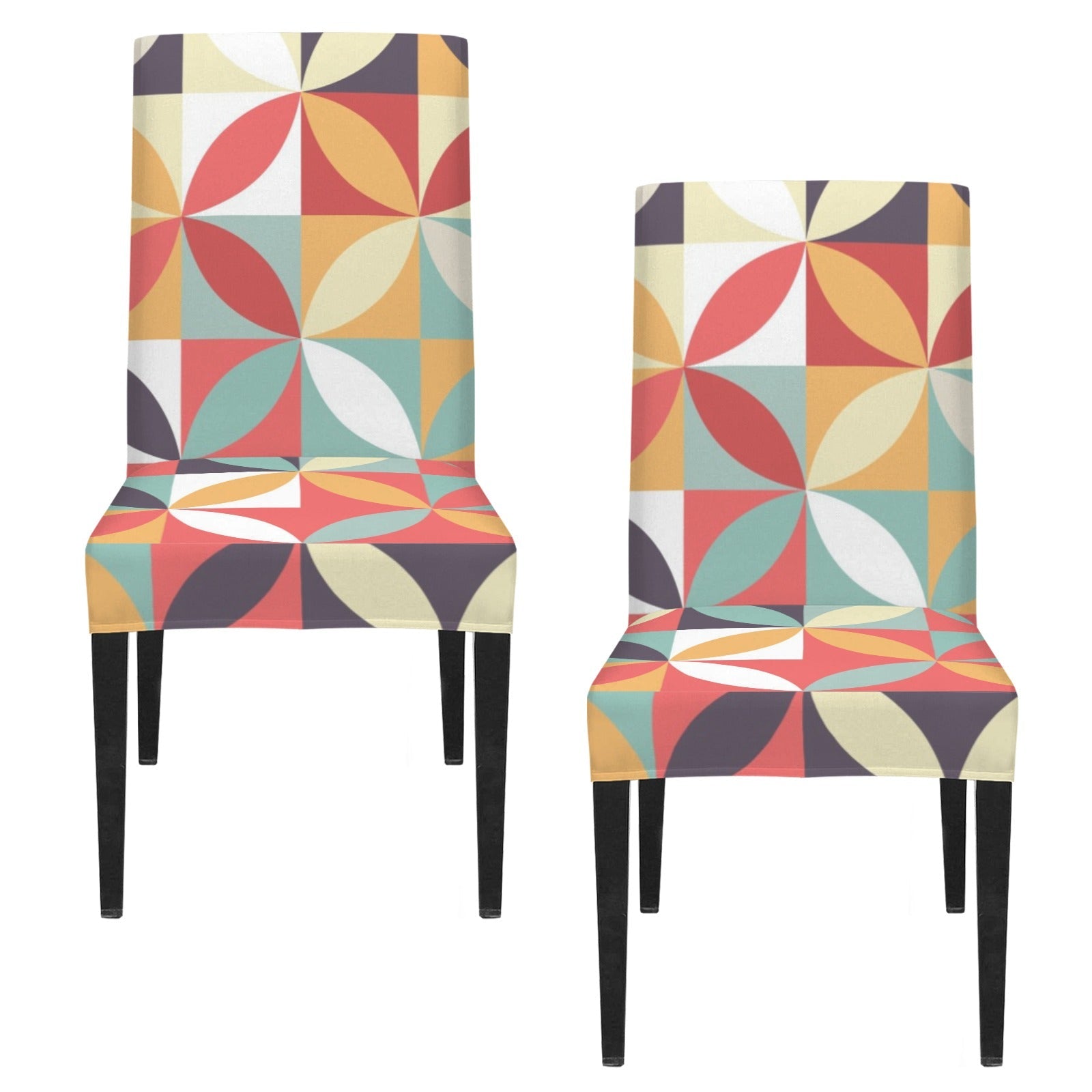 Kate McEnroe New York Mid Century Modern Retro Geometric Dining Chair CoverChair SlipcoversD3301049