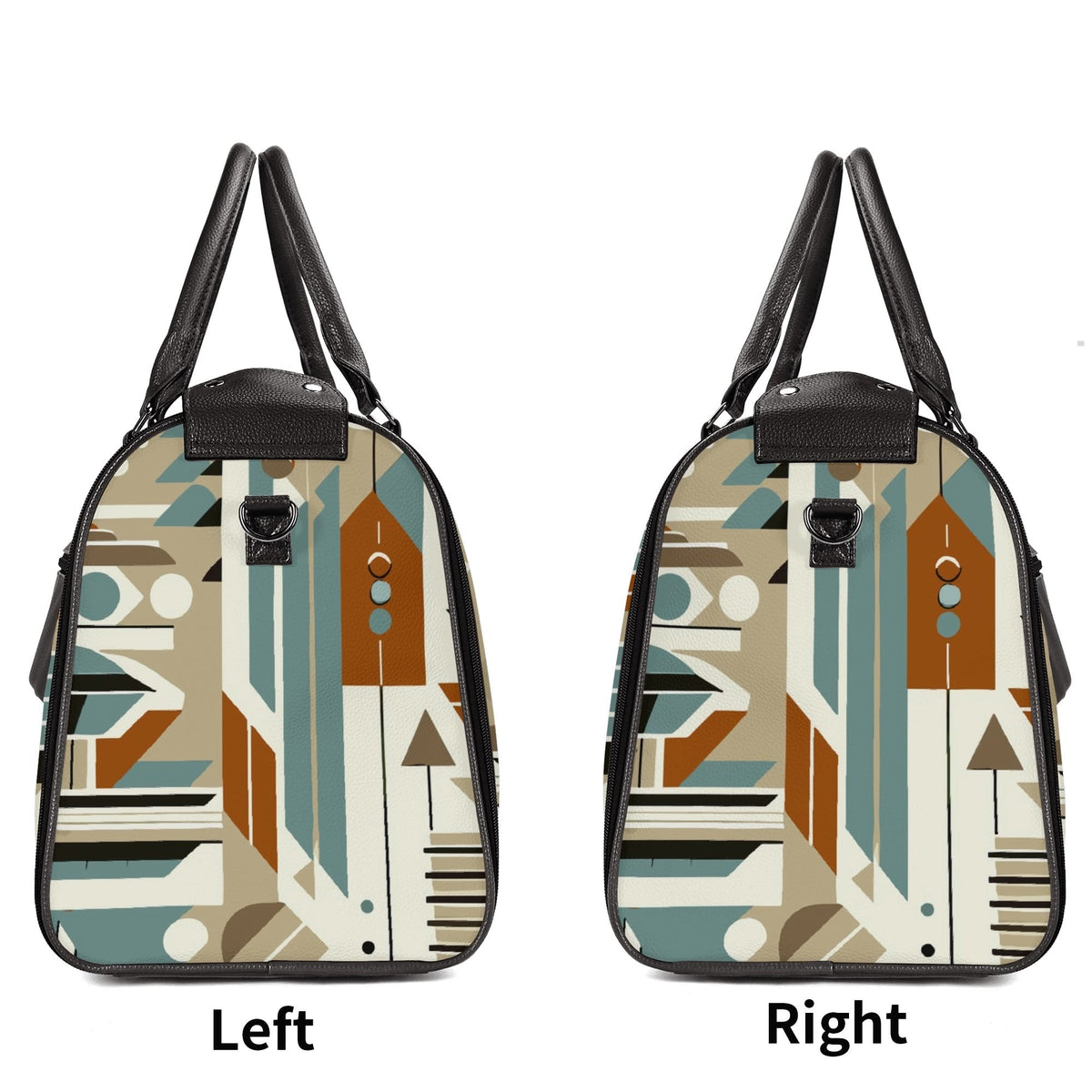 Kate McEnroe New York Mid Century Modern Retro Geometric Foldable Duffel BagDuffel BagsWQE2E05W - 2