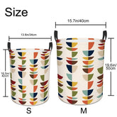 Kate McEnroe New York Mid Century Modern Retro Geometric Laundry BasketLaundry BasketsD56pGpZruq