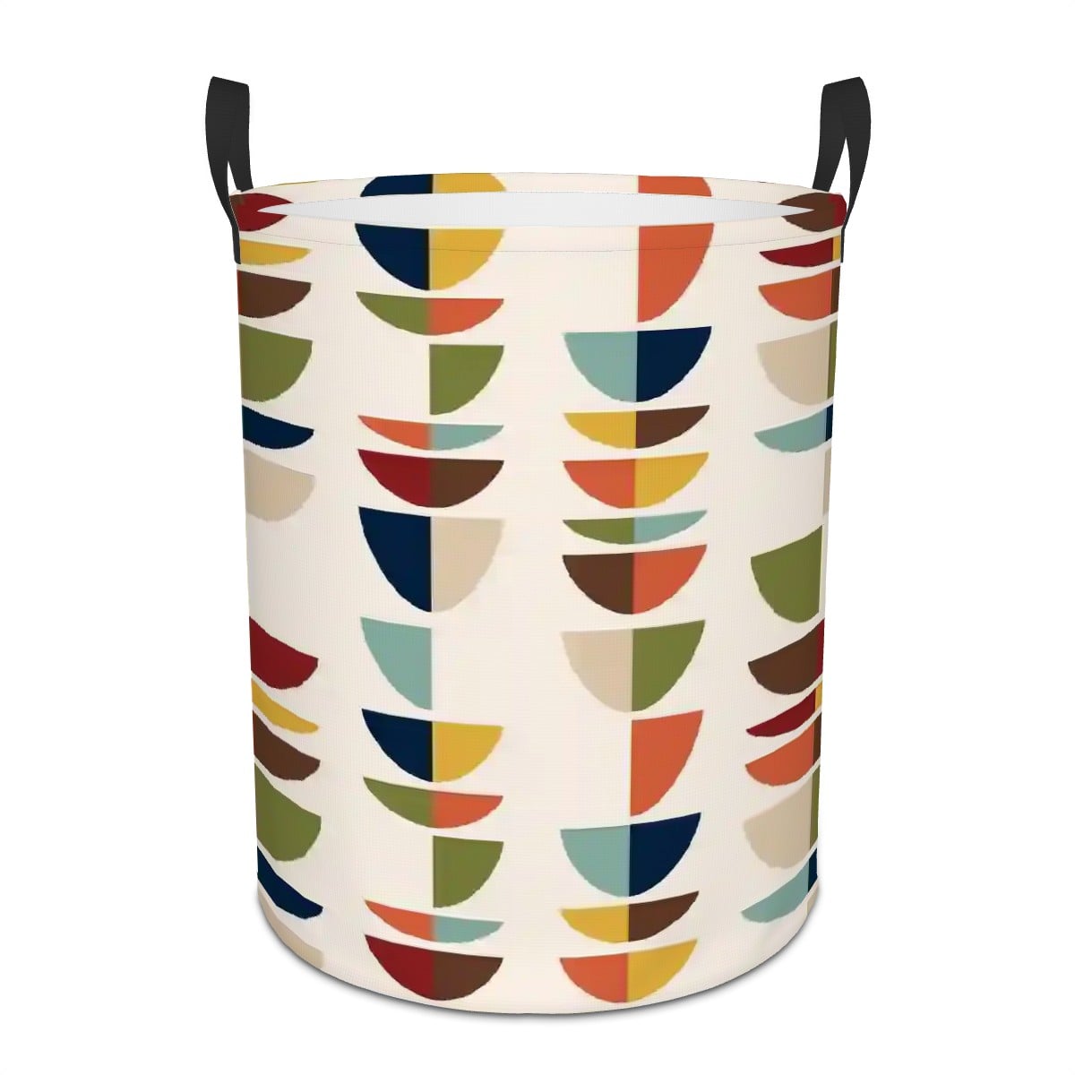 Kate McEnroe New York Mid Century Modern Retro Geometric Laundry BasketLaundry BasketsD56pGpZruq