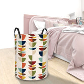 Kate McEnroe New York Mid Century Modern Retro Geometric Laundry BasketLaundry BasketsD56pGpZruq