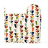 Kate McEnroe New York Mid Century Modern Retro Geometric MCM Pot Holder SetOven Mitts & Pot Holder SetOBB166letJ