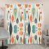 Kate McEnroe New York Mid Century Modern Retro Geometric Semi - Opaque Window Curtains, Boho 50s Style Panel DrapesWindow Curtains123212