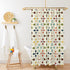 Kate McEnroe New York Mid Century Modern Retro Geometric Shower Curtain, 50s MCM Cream, Teal, Mustard, and Rust Bath DecorShower Curtains28667148827028602891