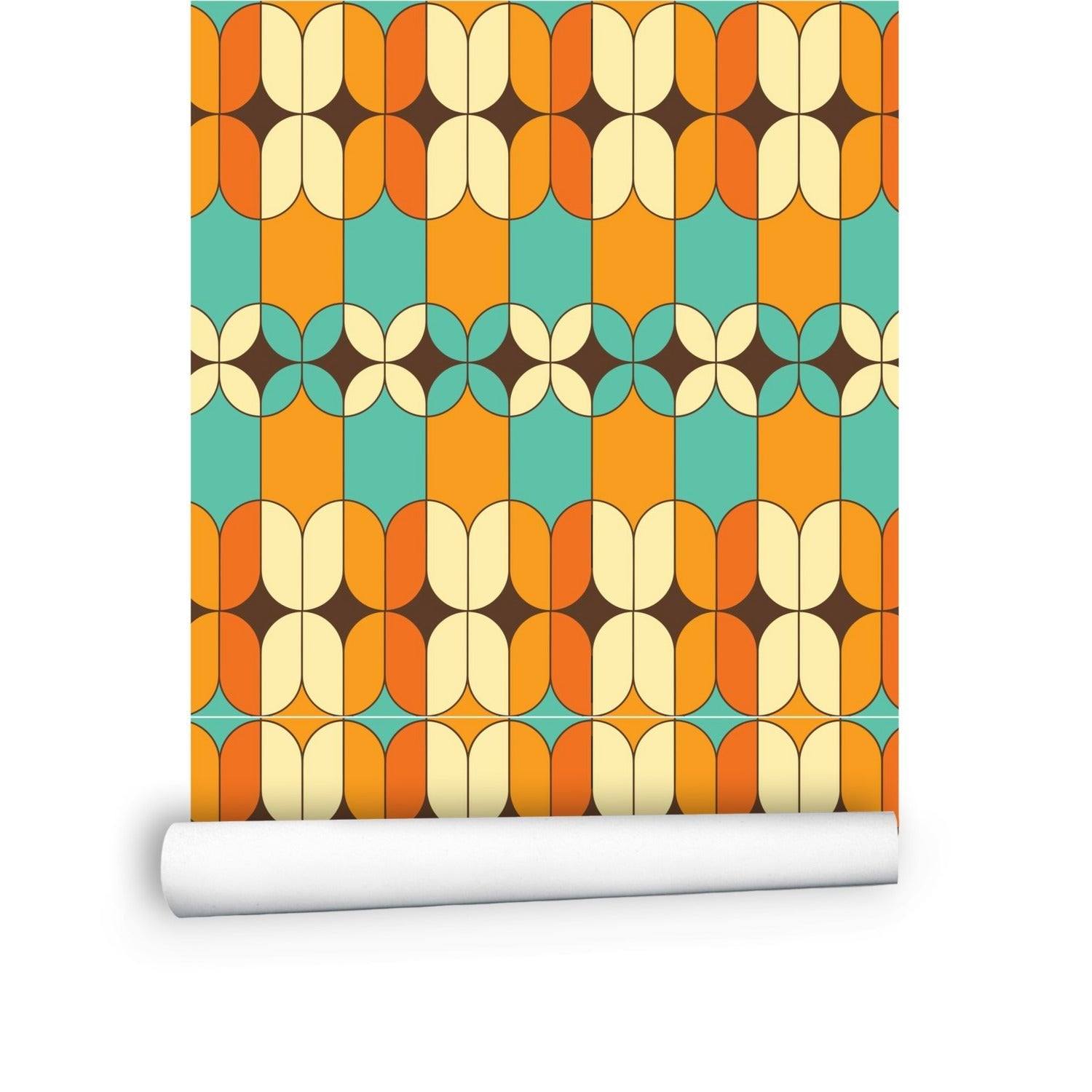 Kate McEnroe New York Mid Century Modern Retro Geometric Wallpaper PanelWallpaper119756