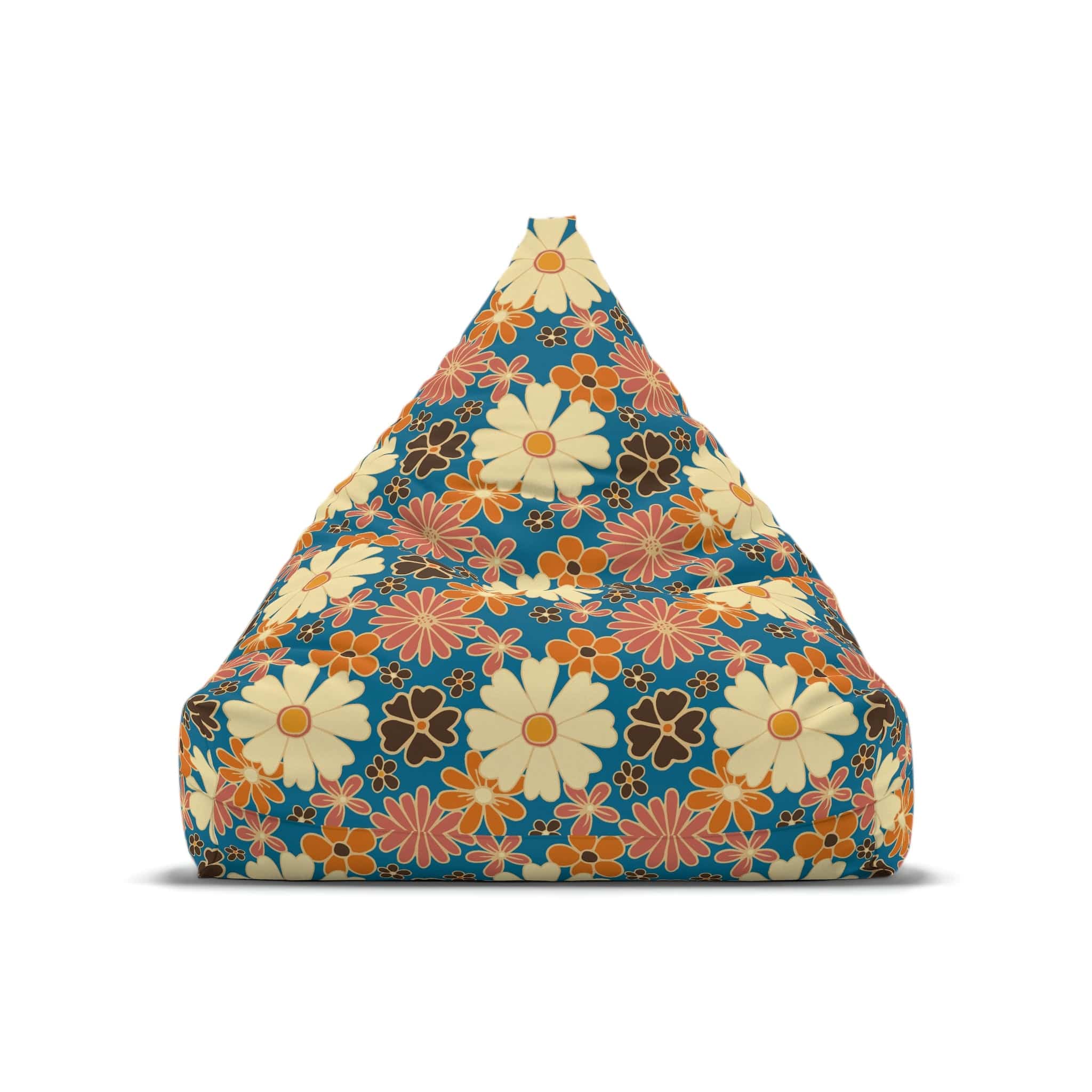 Kate McEnroe New York Mid Century Modern Retro Groovy Hippie Floral Bean Bag Chair CoverBean Bag Chair Covers10630721967322711734