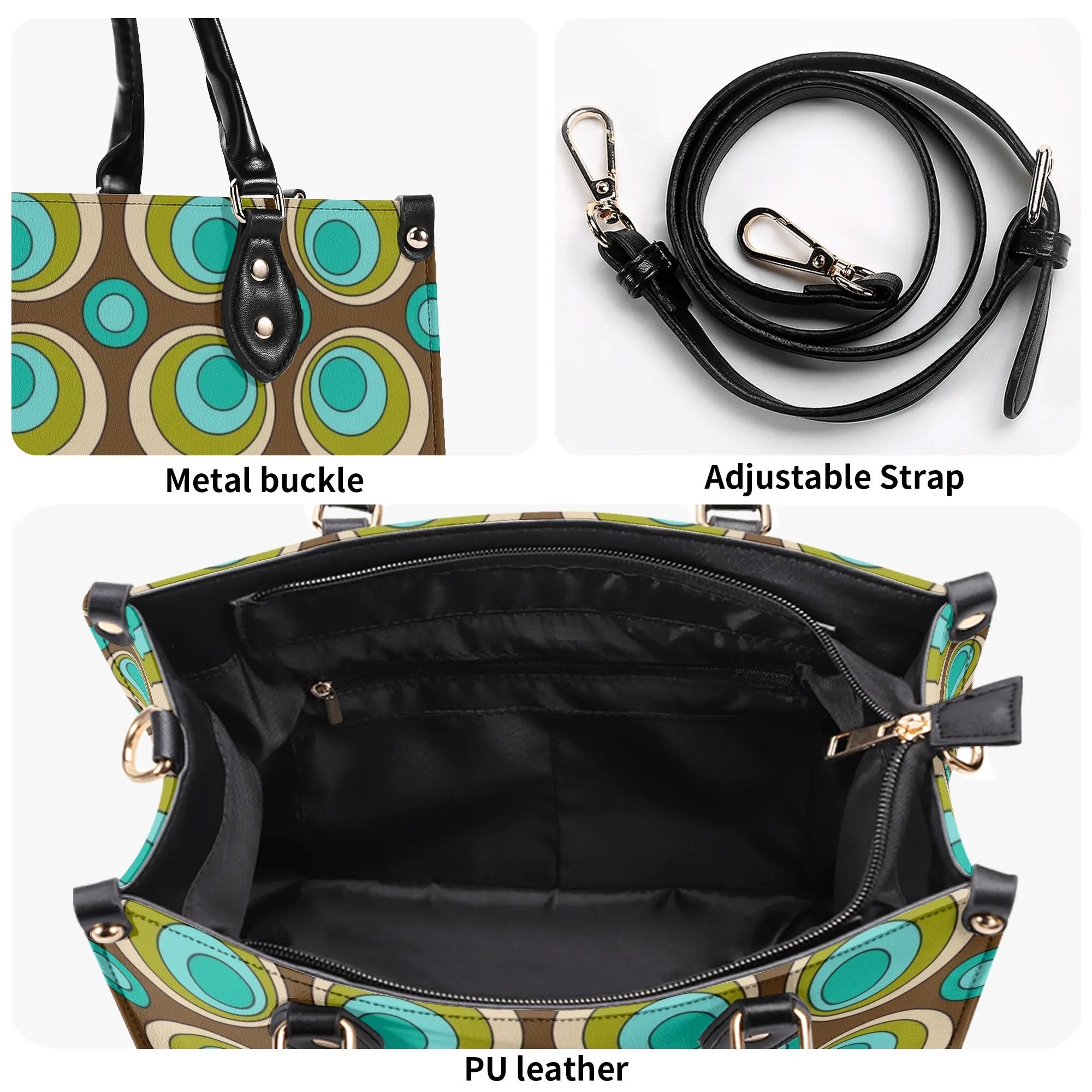 Kate McEnroe New York Mid Century Modern Retro Groovy Orbs SatchelHandbagsW1MOD4OY - 1