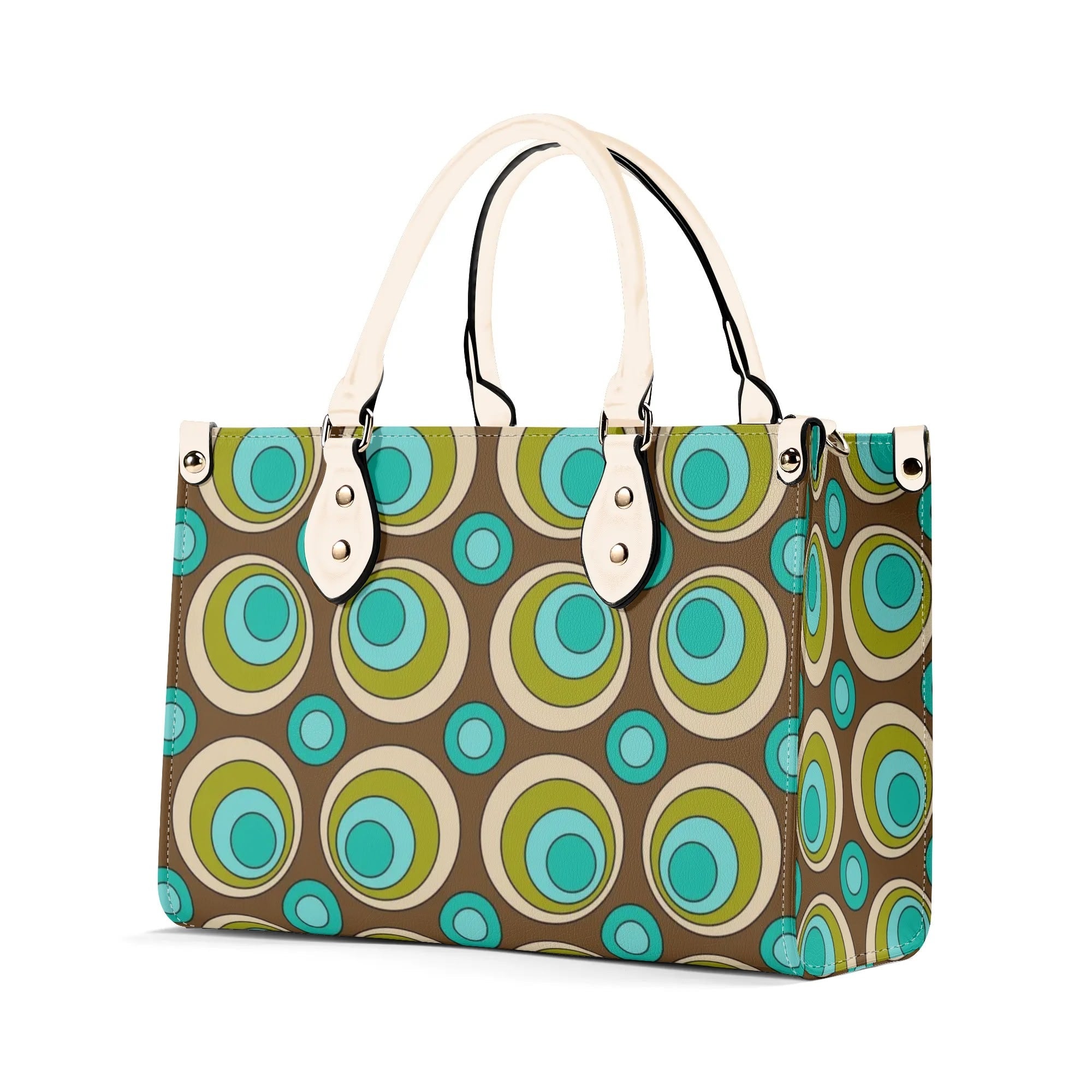 Kate McEnroe New York Mid Century Modern Retro Groovy Orbs SatchelHandbagsW1MOD4OY - 1