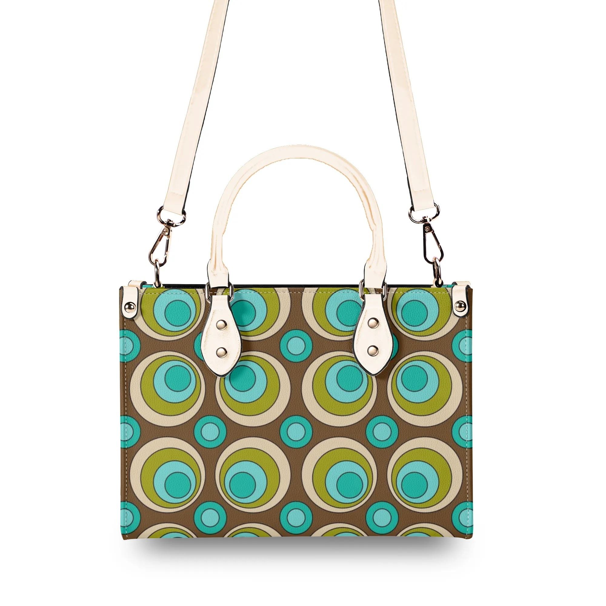 Kate McEnroe New York Mid Century Modern Retro Groovy Orbs SatchelHandbagsW1MOD4OY - 1