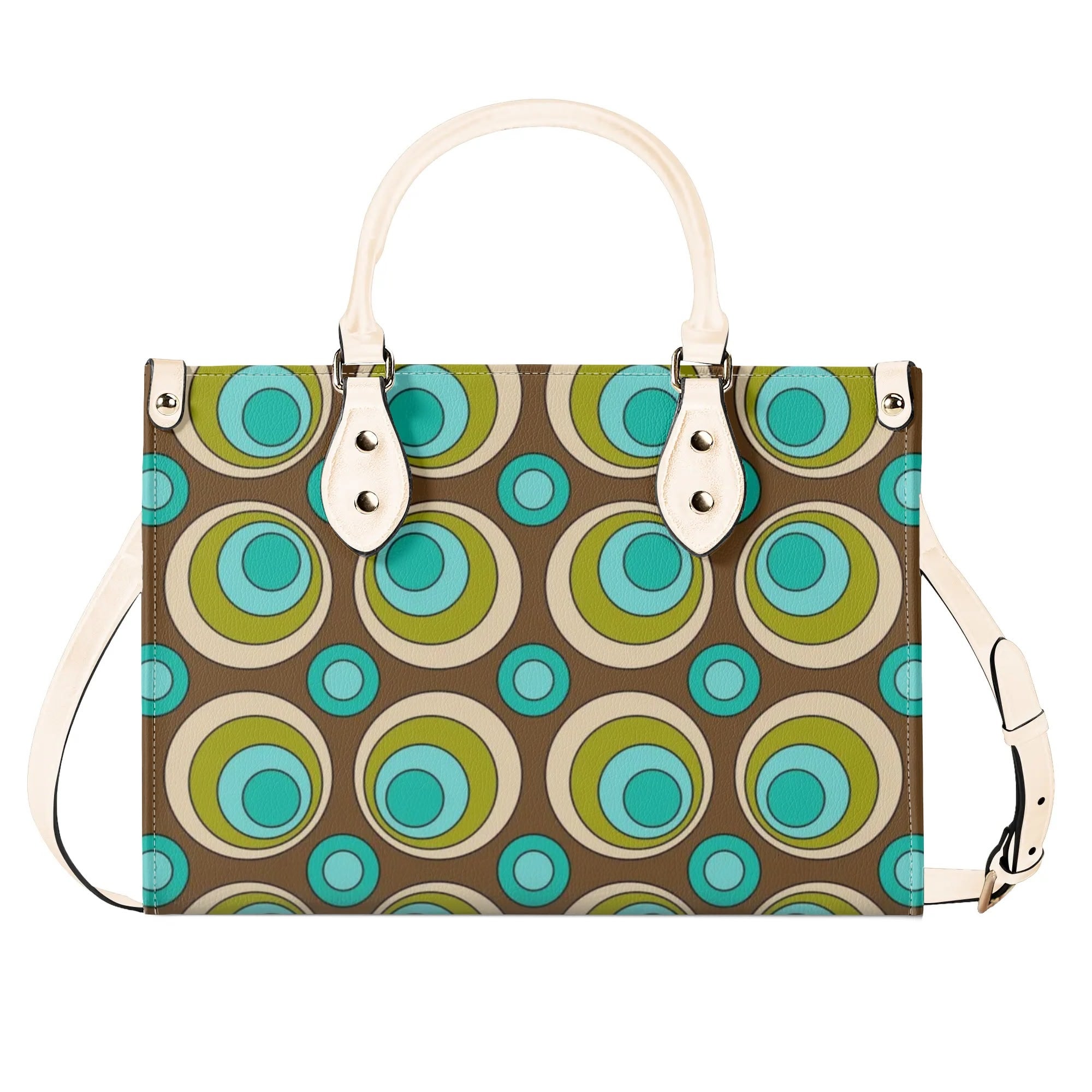 Kate McEnroe New York Mid Century Modern Retro Groovy Orbs SatchelHandbagsW1MOD4OY - 1