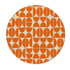 Kate McEnroe New York Mid Century Modern Retro Orange Mod Geometric Circle Area RugRugs