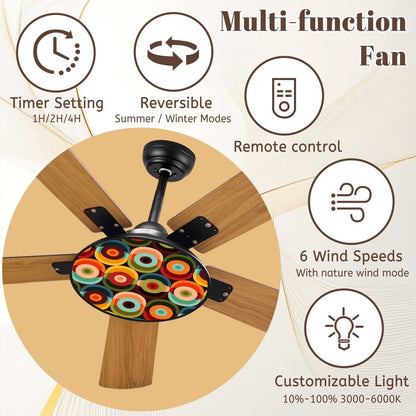 Kate McEnroe New York Mid Century Modern Retro Orb Ceiling Fan with Light, 50s Psychedelic FixtureCeiling FansKkG3GEvVrt