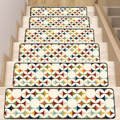 Kate McEnroe New York Mid Century Modern Retro Scandinavian Danish Geometric Stair Treads Stair TreadscHsZjLxYTs