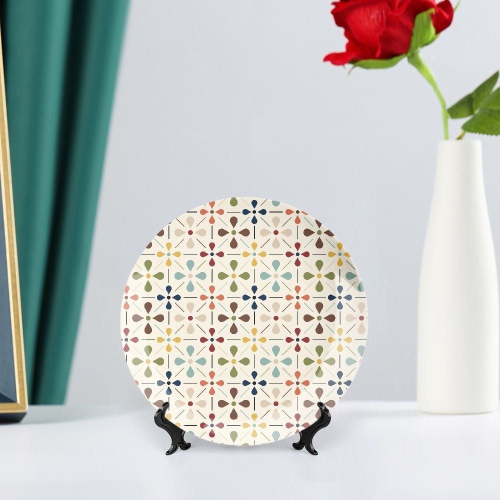 Kate McEnroe New York Mid Century Modern Retro Scandinavian Floral Decorative PlateDecorative Plates1o4bmlpt_001