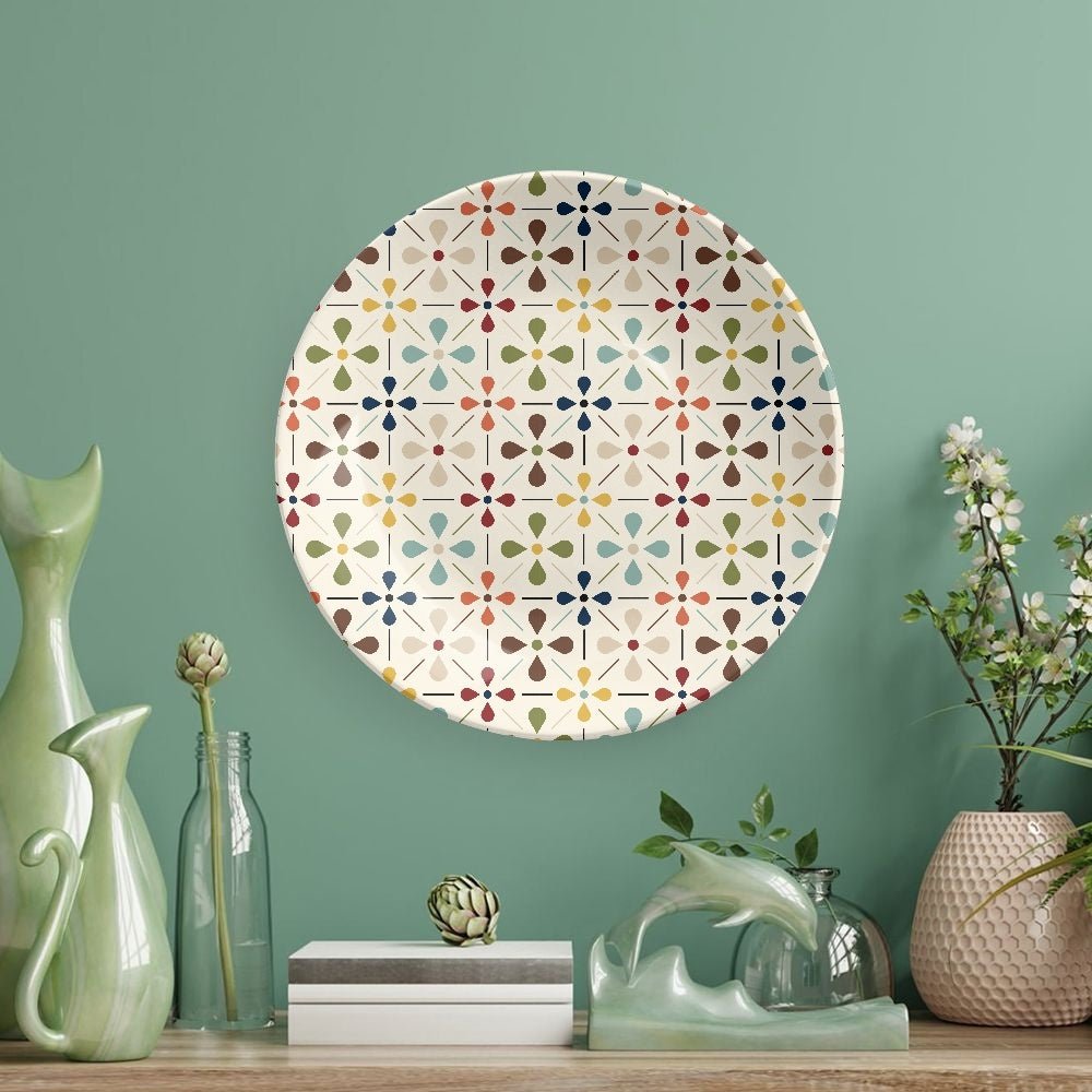 Kate McEnroe New York Mid Century Modern Retro Scandinavian Floral Decorative PlateDecorative Plates1o4bmlpt_001