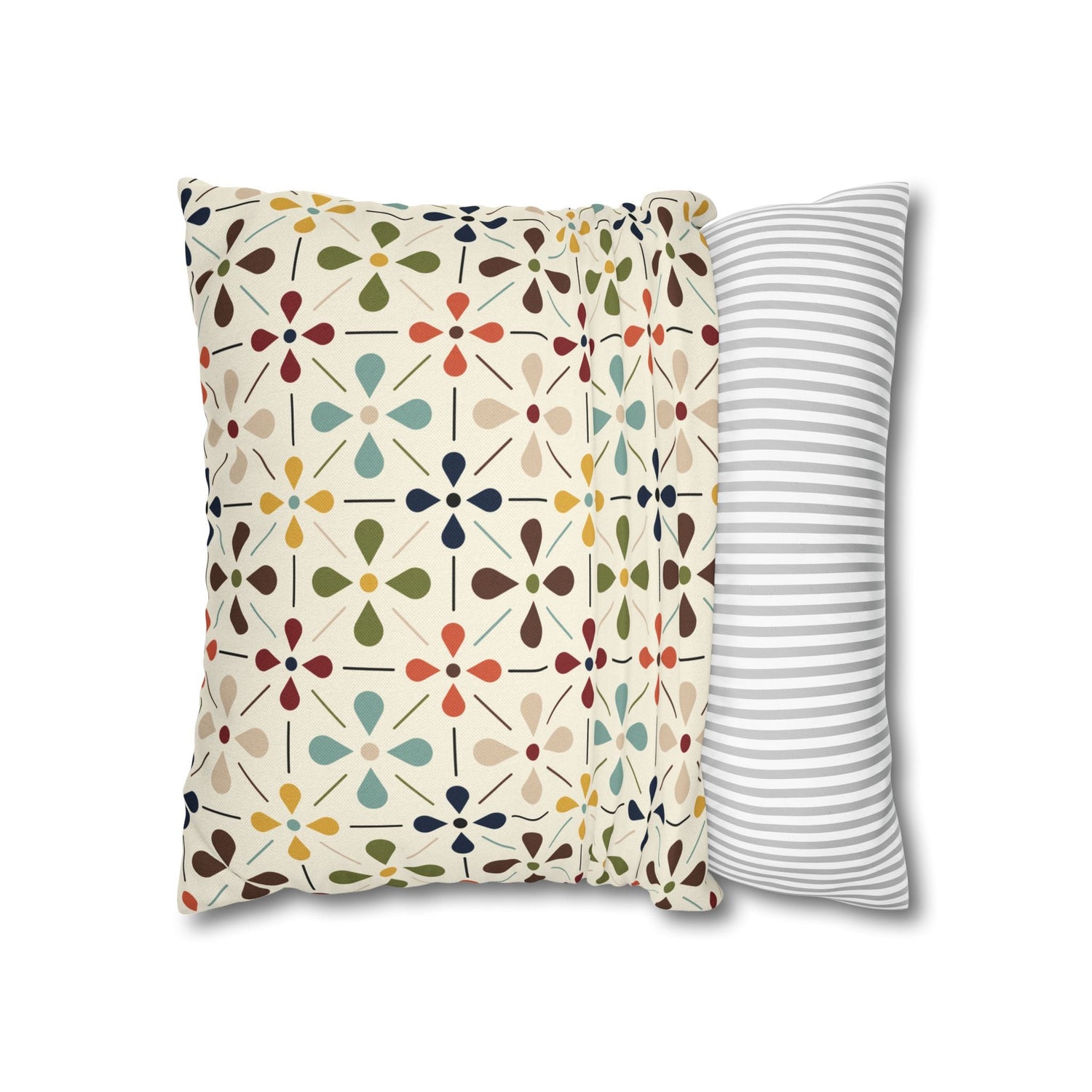 Kate McEnroe New York Mid Century Modern Retro Scandinavian Floral Pillow CoverThrow Pillow Covers10123858263881860272