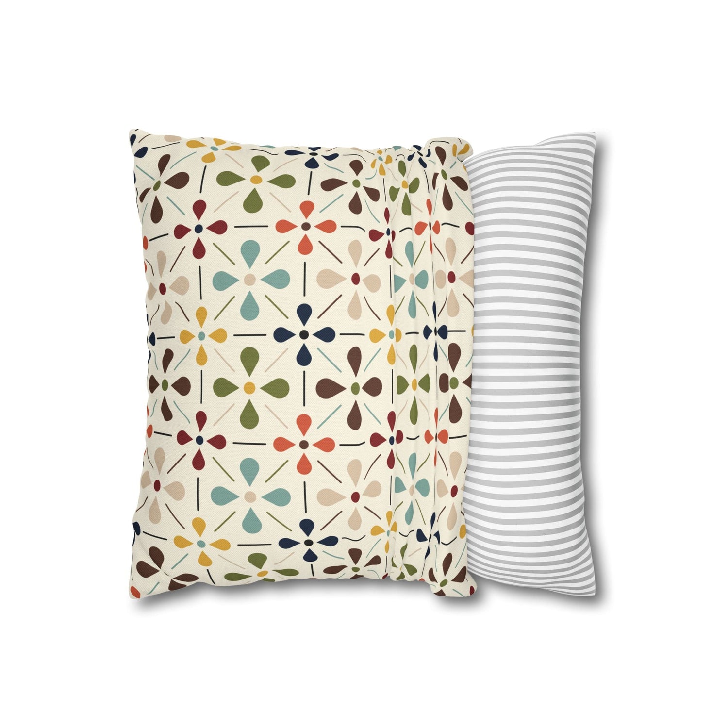 Kate McEnroe New York Mid Century Modern Retro Scandinavian Floral Pillow CoverThrow Pillow Covers10123858263881860272