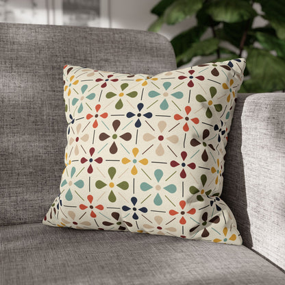 Kate McEnroe New York Mid Century Modern Retro Scandinavian Floral Pillow CoverThrow Pillow Covers10123858263881860272