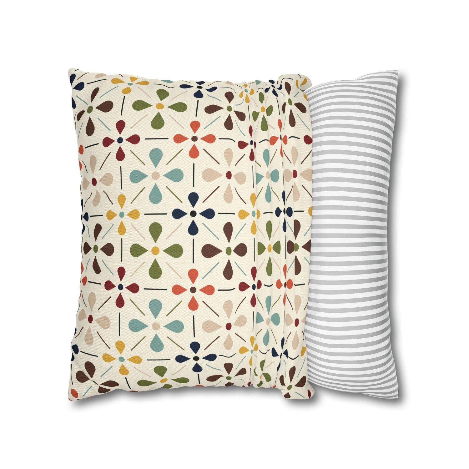 Kate McEnroe New York Mid Century Modern Retro Scandinavian Floral Pillow CoverThrow Pillow Covers10123858263881860272