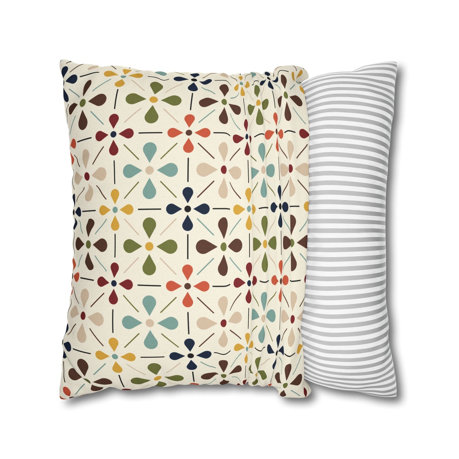 Kate McEnroe New York Mid Century Modern Retro Scandinavian Floral Pillow CoverThrow Pillow Covers10123858263881860272