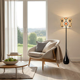 Kate McEnroe New York Mid Century Modern Retro Teardrop Floor Lamp, 70s Mod Geometric Accent LightFloor LampsDf6SLrotFA