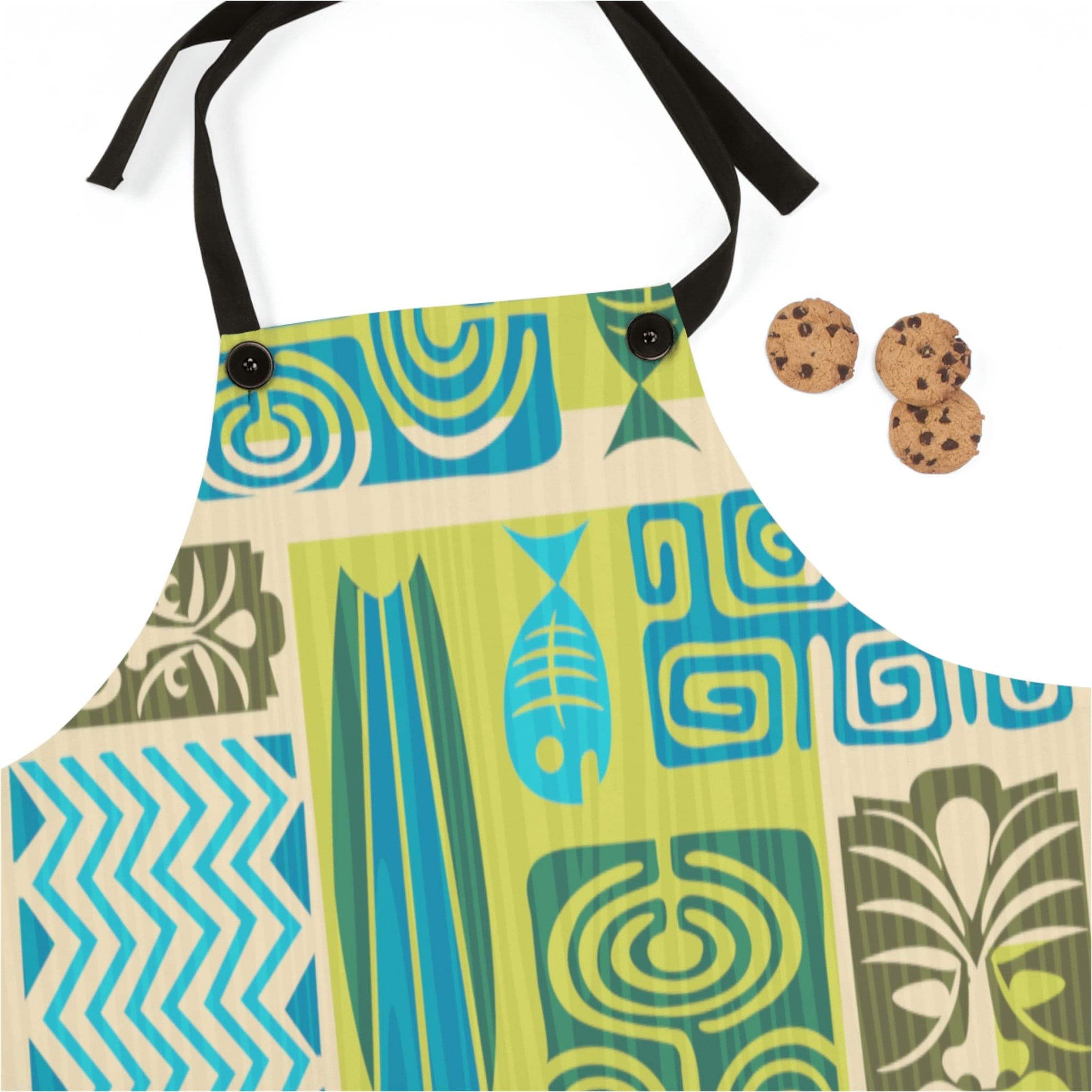 Kate McEnroe New York Mid Century Modern Retro Tiki Tropical Chefs ApronAprons22957838637873574462