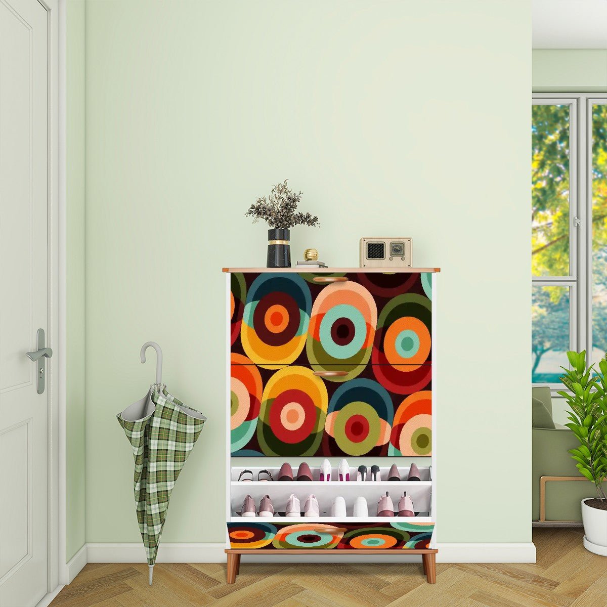 Kate McEnroe New York Mid Century Modern Retro Vintage 1950s Orb Shoe CabinetShoe StorageaxR9iHnGLF