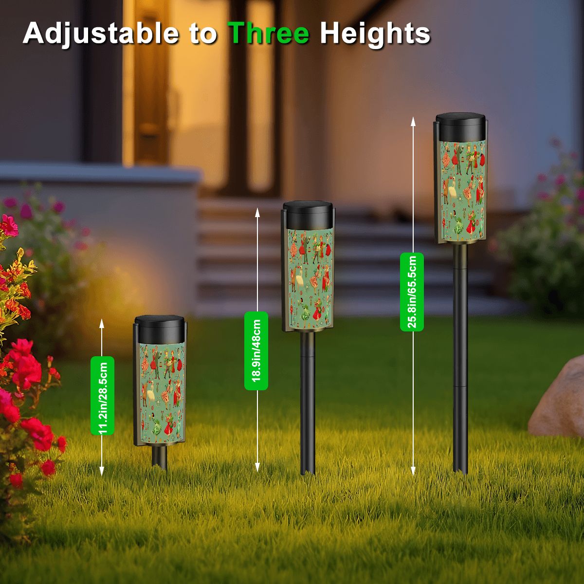 Kate McEnroe New York Mid Century Modern Retro Vintage 50s Christmas Couples &amp; Housewives Garden Solar LightsSolar Garden Stake LightsAijPZDzMdx