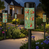 Kate McEnroe New York Mid Century Modern Retro Vintage 50s Christmas Couples & Housewives Garden Solar LightsSolar Garden Stake LightsAijPZDzMdx