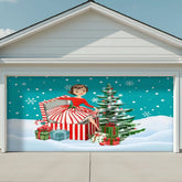 Kate McEnroe New York Mid Century Modern Retro Vintage Kitsch Christmas Garage Door BannerGarage Door BannerQBEbehHaN3