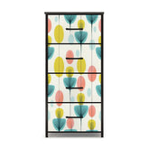 Kate McEnroe New York Mid Century Modern Scandi Floral Orbs 4 Drawer DresserDressersg5sC3mrD6G