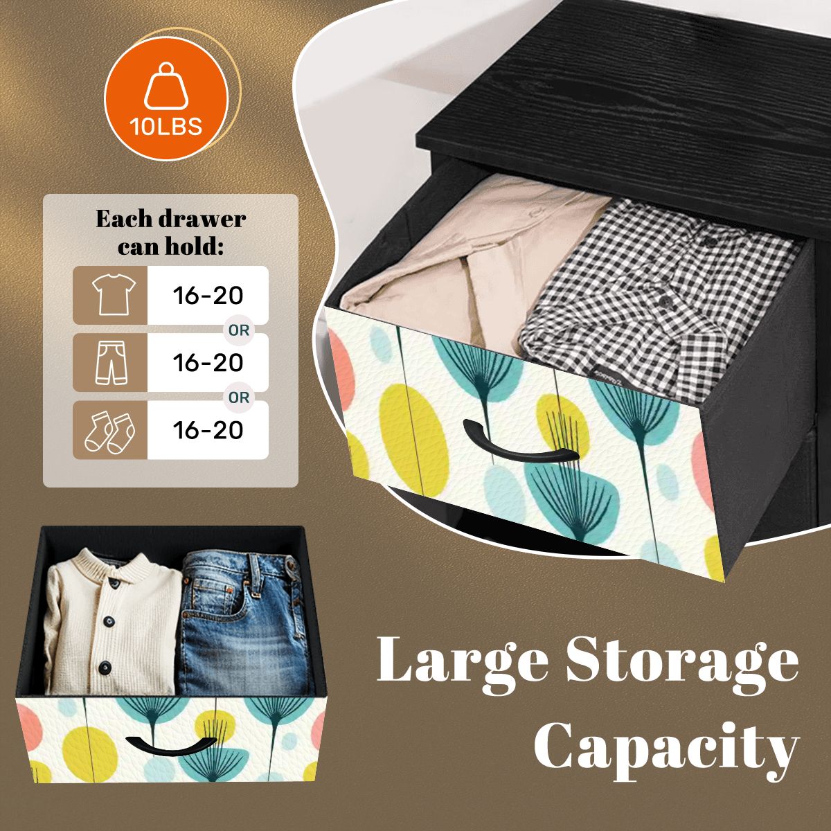 Kate McEnroe New York Mid Century Modern Scandi Floral Orbs 4 Drawer DresserDressersg5sC3mrD6G