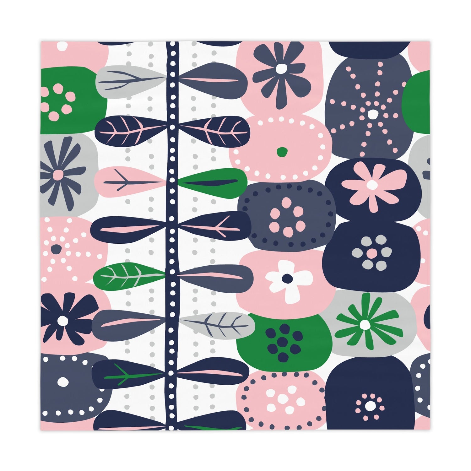 Kate McEnroe New York Mid Century Modern Scandinavian Danish Modern Floral TableclothTablecloths17611989974429806326