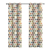 Kate McEnroe New York Mid Century Modern Scandinavian Geometric Grommet Curtain PanelsWindow CurtainsD3458525