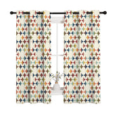 Kate McEnroe New York Mid Century Modern Scandinavian Geometric Grommet Curtain PanelsWindow CurtainsD3458530