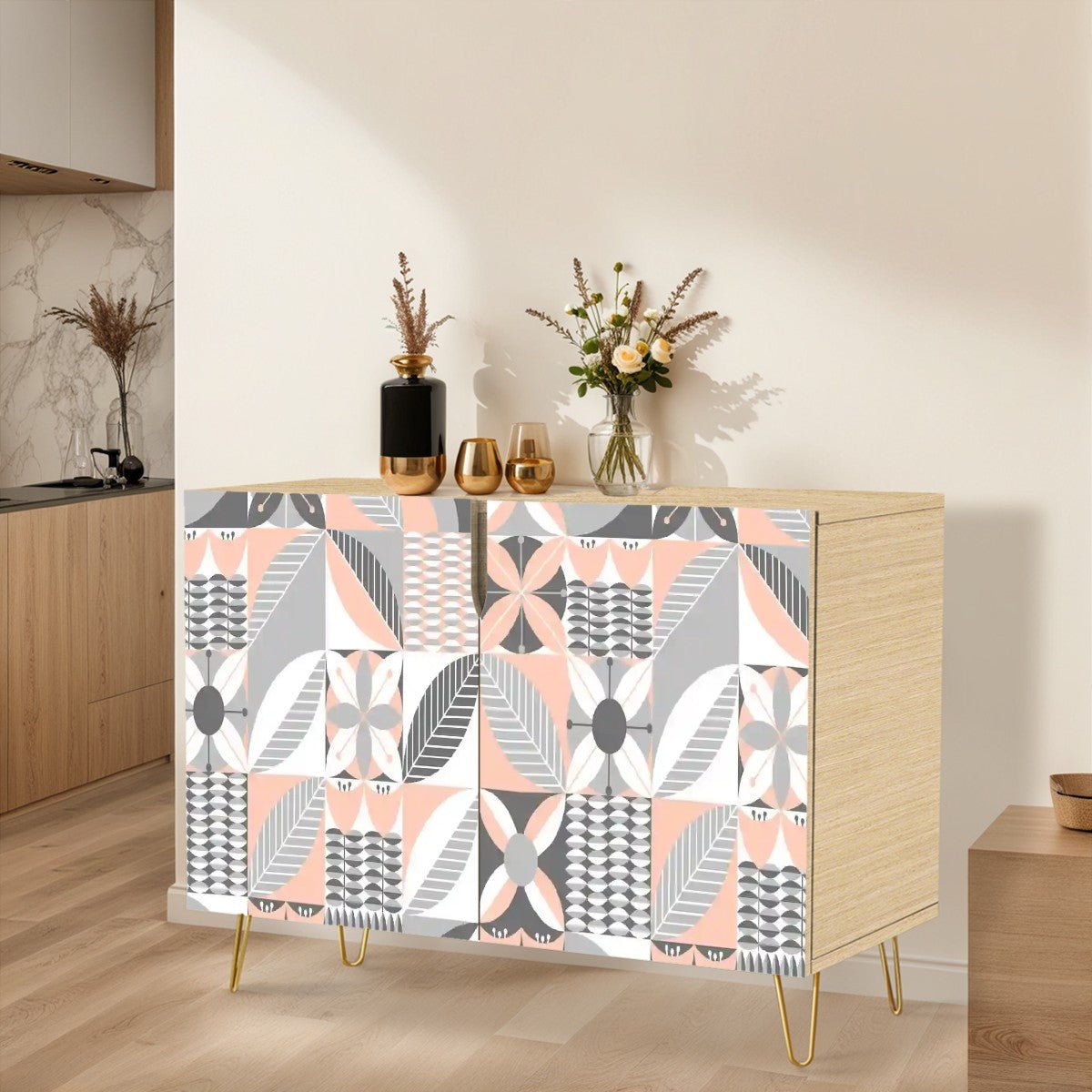 Kate McEnroe New York Mid Century Modern Scandinavian Sideboard Cabinet, Retro Danish Modern Storage CredenzaStorage Cabinetsa6zXv5oIfu
