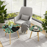 Kate McEnroe New York Mid Century Modern Sexton Cat Nesting Tables, Retro Atomic, Space Age Coffee Table SetNesting TablesXp7eprrjAB