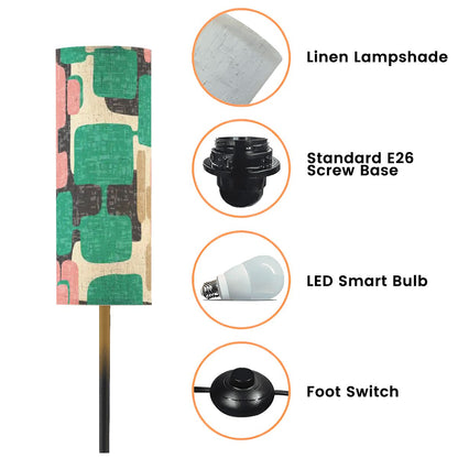 Kate McEnroe New York Mid Century Modern Slim Floor Lamp, Retro Abstract 50s LightingSlim Floor Lamps8Cy7MDWUw0