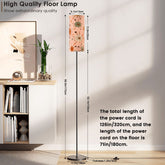 Kate McEnroe New York Mid Century Modern Slim Floor Lamp, Retro Pink Starburst LightingSlim Floor LampslxZxFalHax